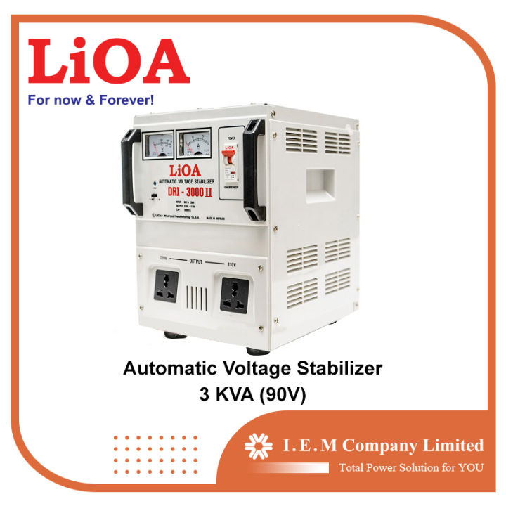 LiOA 1 Phase Automatic Voltage Stabilizer 3KVA (90V) - AVS