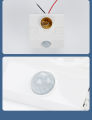 220V E27 LED Lamp Base Holder Human Body Induction Infrared Motion Sensor With Light Control Switch Bulb Socket Adapter. 