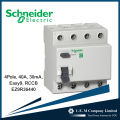 4Pole, 40A, 30mA, Easy9, AC Type, RCCB Breaker. 
