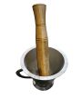 mortar & pestle set(သံငရုတ်ဆုံနှင့်ကျည်ပွေ့) p0186. 