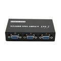 2 in 1 Out 2 Port VGA Selector Box VGA/SVGA Manual Sharing Selector Switch Box Switcher Splitter. 
