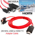 Micro USB to HDMI 1080P HD TV Cable Adapter for Android Samsung Phones 11PIN. 