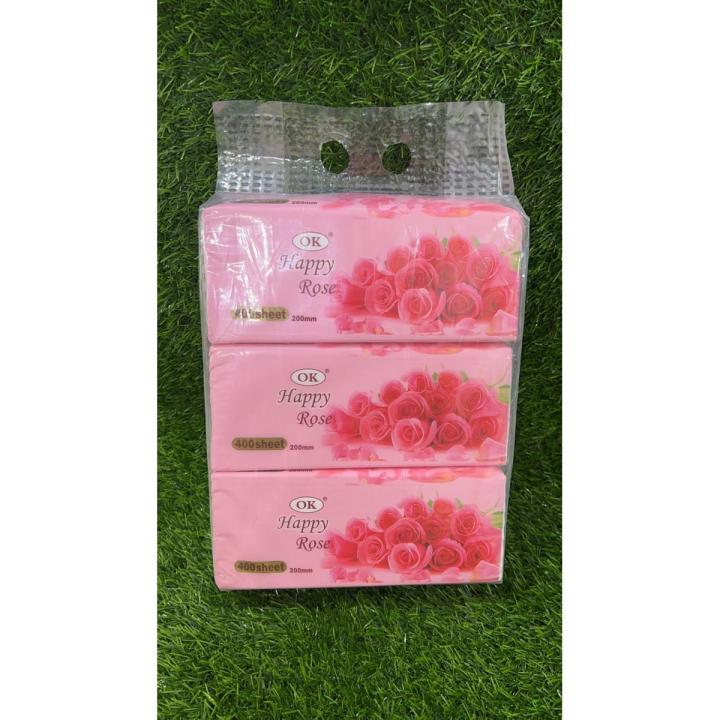 Rose 3s Happy Rose 200 3s Tissue | Shop.com.mm