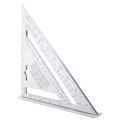 Clover 7inch Carpentry Tool with Sunken Scale, Aluminum Alloy Speed Square, Woodworking Ruler, Triangle Ruler ( Grade - A ). 