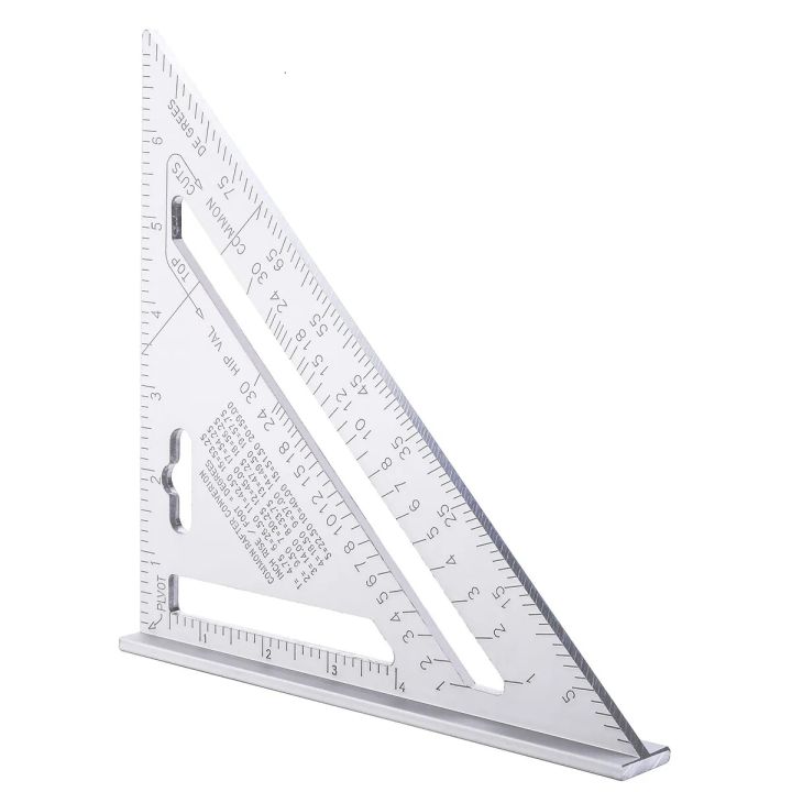 Clover%207inch%20Carpentry%20Tool%20with%20Sunken%20Scale,%20Aluminum%20Alloy%20Speed%20Square,%20Woodworking%20Ruler,%20Triangle%20Ruler%20(%20Grade%20-%20A%20)%20-%20Image%205
