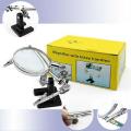 Clover Adjustable Magnifying Glass Soldering Iron Gun Holder Stand Magnifier Glass Help Helping Clamp Tool Alligator Clip Hand. 