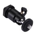 PULUZ PU211 1/4" Universal Screw Swivel Ball Head Hot Shoe Mount Adapter Black. 