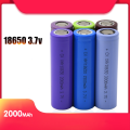 Flat head 18650 3.7V Rechargeable li-ion lithium battery. 