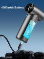(Preorder) WIWU USB Rechargeable Hurricane Fan Handheld High Speed ​​Turbo Fan for Camping and Car Use Blowing and Suction 4 In 1 Design. 