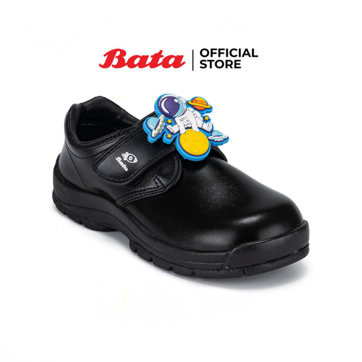 (Preorder) Bata Bata Kindergarten student shoes, slip-on style, space pattern, for boys, Galaxy model, black, code 1419025 ကလေးစီးဖိနပ်