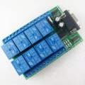 8 Channel Relay Board with Serial Control. 