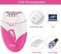 KEDA Hair Epilator Removal , Smooth Glide Hair Remover, Rechargeable Epilators Electric Tweezers အမွှေးနုတ်စက်. 