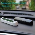 Car Temporary Parking Card Phone Number Card Plate Telephone Number Car Park Stop Automobile Accessories Car-Styling 13x2.5cm. 