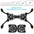 USB Port Super Mini Laptop Cooling Pad Octopus Notebook Fan Cooler Cooling Pad for 7"-15" Laptop. 