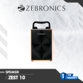 ZEBRONICS Zeb-ZEST 10 Wireless Bluetooth 10W Portable Bar Speaker with Supporting USB, SD Card, AUX, Mobile holder, TWS & Call Function. 