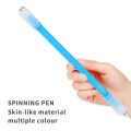 New Design Luminous Light Spinning Pen Finger Rotating Pen Competition Skill Rotating Pen Aluminum Alloy LED Highlight Luminous Pen Head Skin-Friendly Anti-Slip Pen. 