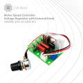 Motor Speed Controller  Voltage Regulator with External Knob(2000W,25A,50-220V AC). 