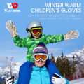 (Preorder)WEST BIKING Kids Ski Gloves Waterproof Skiing Snowboarding Gloves Snow Bike Gloves Girls Children Riding Gloves ကလေးလက်အိတ်. 
