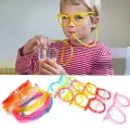 Drinking Silly Straw Glasses Novelty Tube Fun Eyeglasses Straw. 
