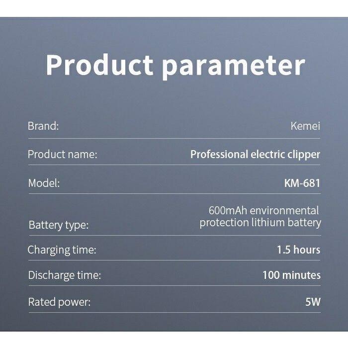 Kemei%20Km-681%204%20In%201%20Multi-Functional%20Electric%20Hair%20Clipper%20&%20Nose%20Hair%20Trimmer%20&%20Beard%20Shaver%20&%20Carving%20Trimmer%20Set%20-%20Image%208