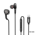 REMAX RM-655I IPH METAL EARPHONE (WIRED), FOR MUSIC & CALL (1200MM) Stereo Sound Wired Headset , For IPhone ,Lighting Earphone. 