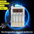 AA/AAA charger  AA/AAA 4 slots Batter-y Charger AA/AAA Ni-cd Fast Charging Rechargeable Smart US / EU Plug For 1.2V Batteries Charging. 