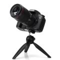 YT-228 YUNTENG 228 Mini Tripod + Phone Holder Clip Desktop Tripod for Digital SLR Camera with Remote Control. 