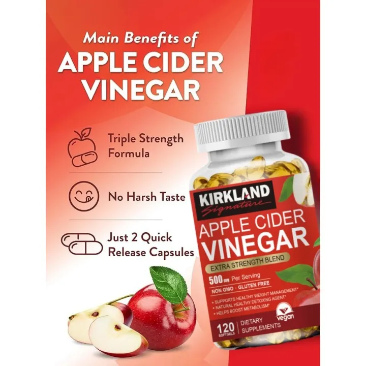 (Preorder)KIRKLAND%20Apple%20Cider%20%20Vinegar%20Capsules%20for%20Metabolism,%20Detoxification%20and%20Weight%20Loss%20for%20Beauty%20Apple%20Cider%20Vinegar%20500%20mg%20-%20Image%207