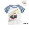 ကလေးချည်သားအင်္ကျီ တီရှုပ် Cotton T shirt for baby kids AyeyarMark. 