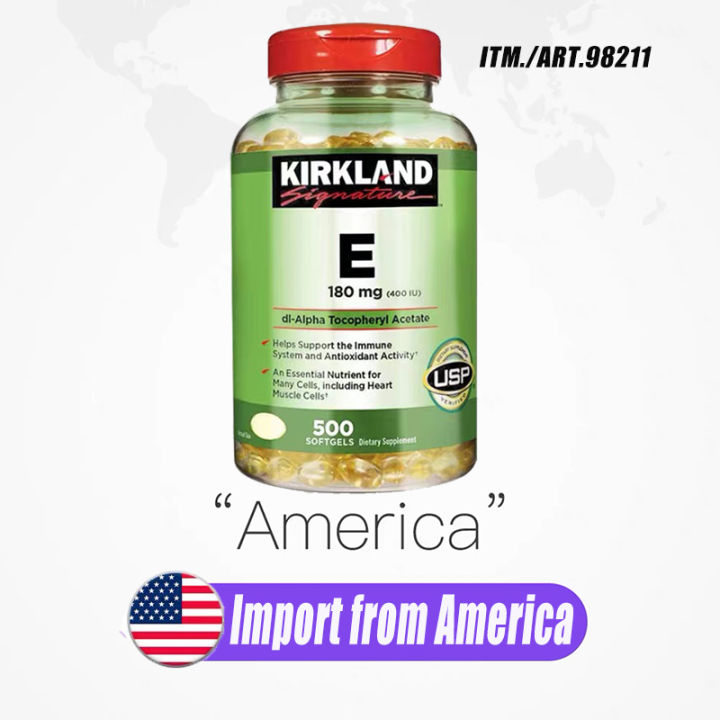 (Preorder)Kirkland%20Vitamin%20500%20Softgels%20400%20IU%20180%20Mg%20E%20-%20Image%203