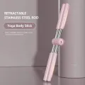 stainless steel Open Back Cross Body Building Stretching Tool Hunchback Body back posture corrector Yoga Stick. 