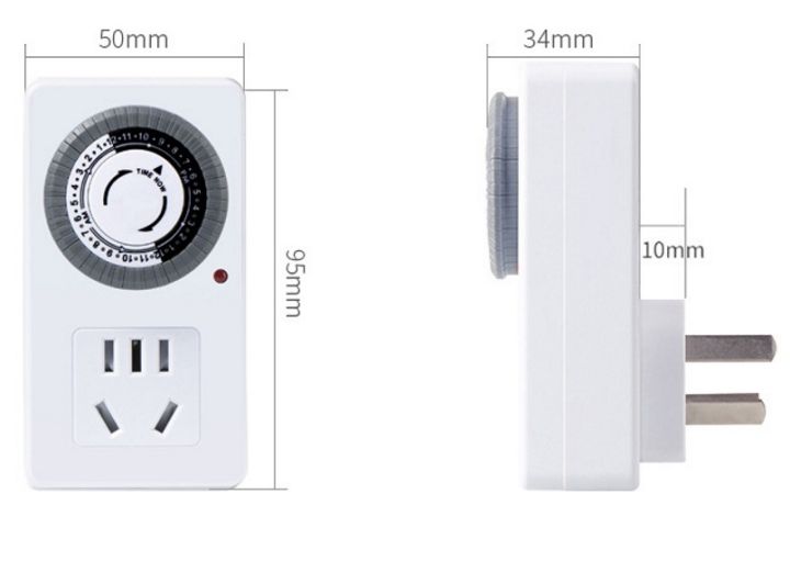 Electric%20Outlet%20Timer,%2024%20Hour%20Plug-in,%20Mechanical,%2030%20Minute%20Interval%20-%20Image%203