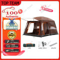 (Preorder)TOP TEAM Camel Sport 8-person tent, camping, hiking tent, large tent, camping tent, waterproof PU tent, tent for H ရွက်ဖျင်တဲ. 
