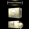 OLO Ice and Fire Condom, Ultra Thin 0.01mm [size 52 mm] [10 pieces / box]. 