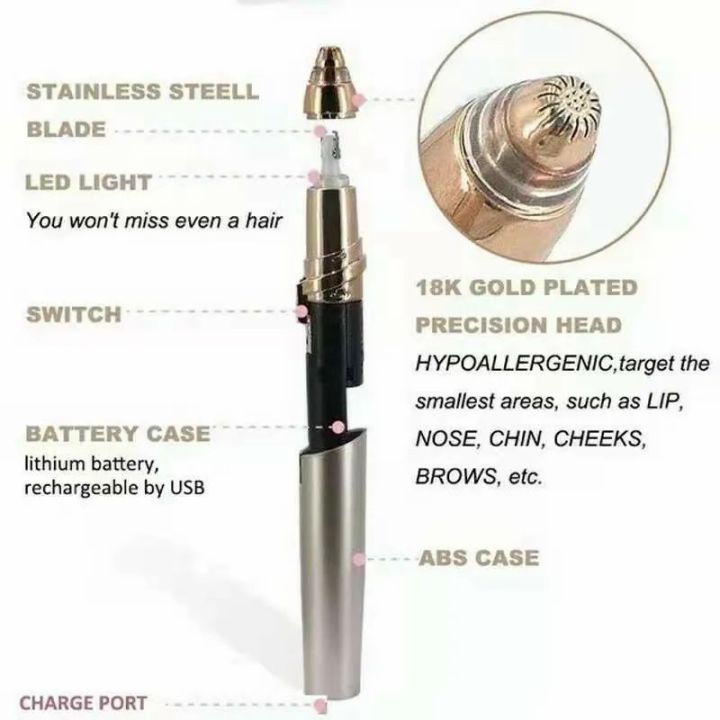 Rechargeable%2018k%20Gold%20Plated%20Original_%20Finishing%20Touch%20Flawlbss%20or%20Flawless%20Facial%20Hair%20Remover%20Machine%20Ladies%20Trimmer%20-%20Image%204