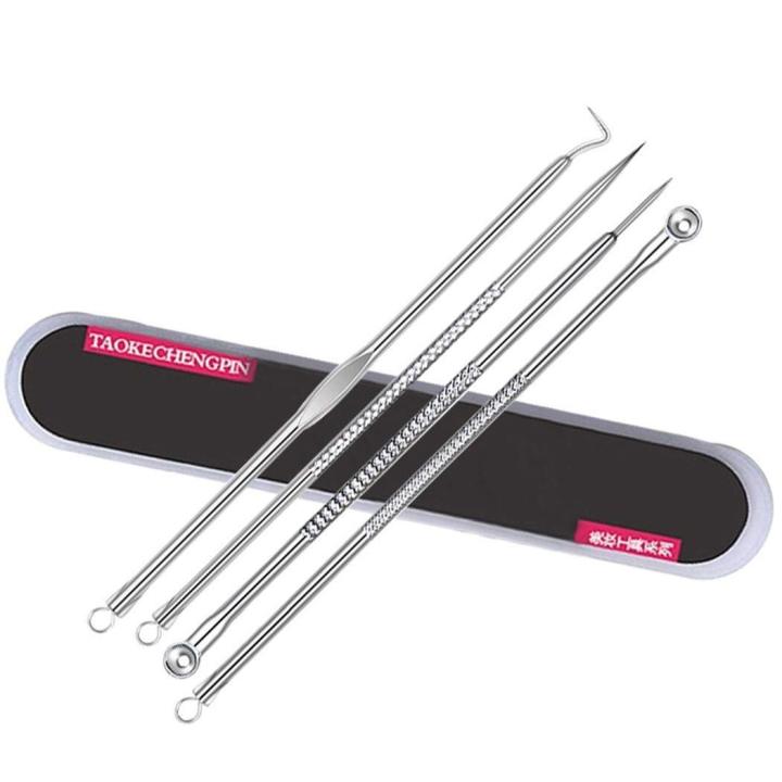 Pimple Remover Extractor Kit 4 Pcs, Acne  Blackhead Removal Tool Set Sets & Kits