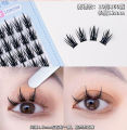 Yellow box model false eyelashes 12 mm length. 100 mink lashes long eyelash extensions natural fashion makeup professional soft and natural. 