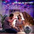XY-918 Starry Projector Light Christmas Party Bedroom Smart BT Music Speaker Sky Moon Ocean RGB LED Star Night Light Projector အခန်းတွင်း အလှဆင်မီးအိမ်. 