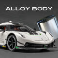 (Preorder) Model 1:24 Koenigsegg Jesko Alloy Car Model Car Diecast Sound Light Lover Car Birthday Collection For Children Metal Gift Boy Toys ကလေးကစားစရာအရုပ်ကား. 