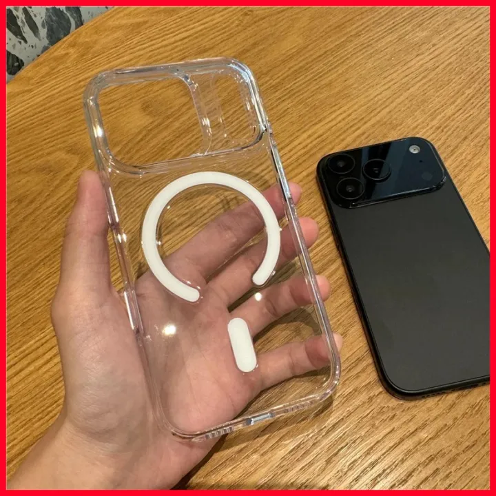 (Preorder)%E3%80%90IN%20stock%20Iphone%20Case%E3%80%91Luxury%20Transparent%20Wireless%20Charge%20Magsafe%20Case%20for%20iPhone%2017%20Air%2016Pro%2015%2017Pro%20Max%20Clear%20Lens%20Protection%20Hard%20Back%20Cover%20-%20Image%202