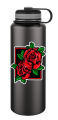 Red Two Rose Sticker - 4 Pcs Set | Laptop Sticker | Car Sticker | Phone Sticker | Waterbottle Sticker | Wall Sticker | Die Cut Sticker| Waterproof Sticker. 