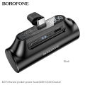 (Preorder) BOROFONE BJ73 mini Pocket Powerbank 3000mAh capacity with Type-C/iOS charger, LED light. 