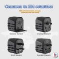Philips World Travel 224 Countries Universal Adapter; Conversion Plug, Global Universal, British standard European Asian standard plug converter, universal socket; travel adapter + 3 in 1 charger (free gift). 