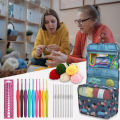(Preorder) 【winnereco】Crochet hook set with crochet yarn, colorful knitting needle set, ergonomic handle yarn set.. 