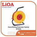 LiOA Hand-Rolling Extension Socket 20M (1 switch, 3 outlets). 