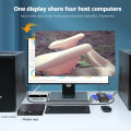 USB KVM Switcher 4 Port VGA SVGA Switch Splitter 1920*1440 VGA Video Switch For USB device Keyboard Mouse Monitor Adapter. 