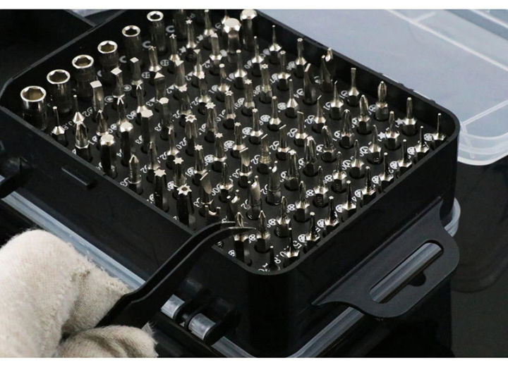 Clover%20115%20in%201%20Screwdriver%20Set%20Multi-function%20Precision%20Screwdrivers%20Bits%20Torx%20Computer%20PC%20Mobile%20Phone%20Device%20Repair%20Home%20Tool%20-%20Image%204