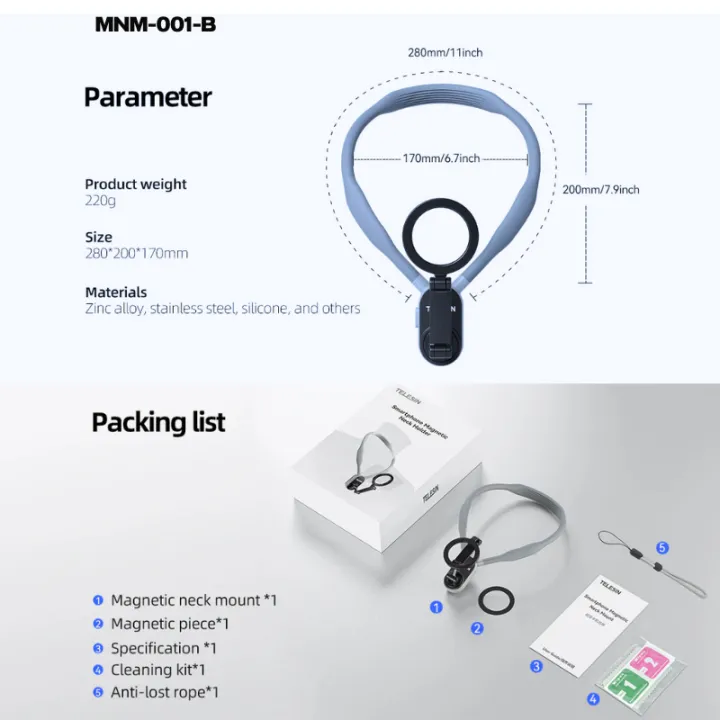 (Preorder)%20Telesin%20Magnetic%20Neck%20Mount%20for%20Phones%20-%20Image%209