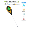 🌱4-in-1 Soil Meter📏မြေစိုထိုင်းဆ💧pH🌡️အပူချိန်🌞အလင်း⚖️. 