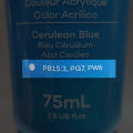 Cerulean Blue – 75ml – Acrylic Paint – Mont Marte. 